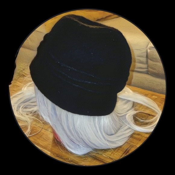 💵3/$20 Black Wool Hat with Flower Accent One Size - Picture 8 of 12